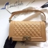 Chanel Le Boy original caviar leather beige 25cm